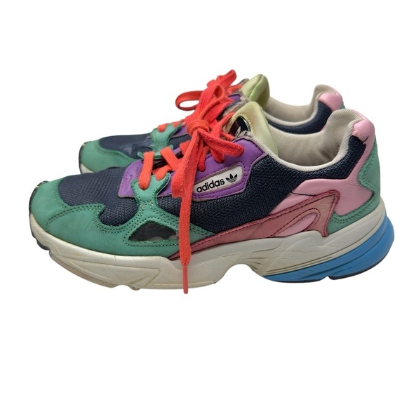 Adidas Multicolor Falcon Collegiate Sneakers Women’s Size 8 - Picture 4 of 11